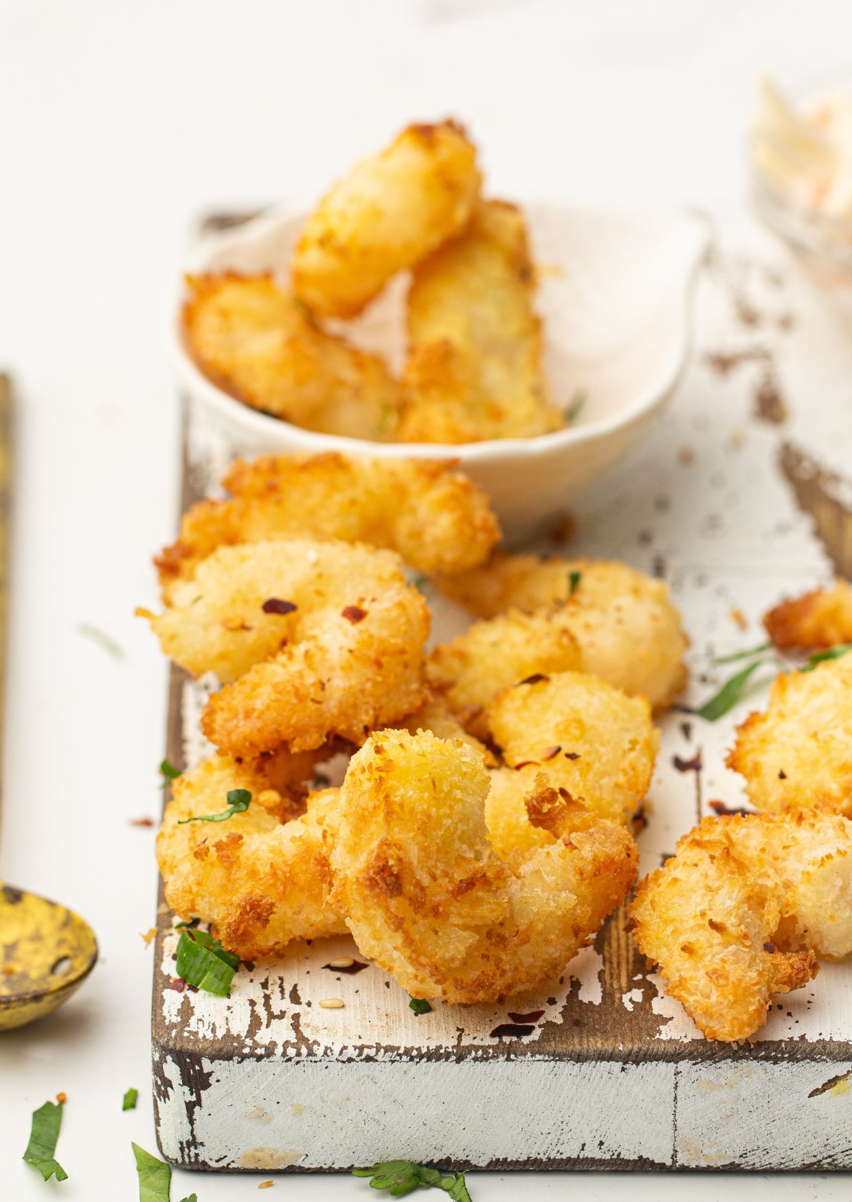 Coconut Shrimp with Pineapple Slaw (Air Fryer Recipe)