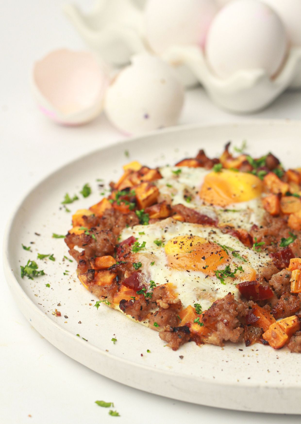 Air Fryer Sweet Potato Breakfast Hash